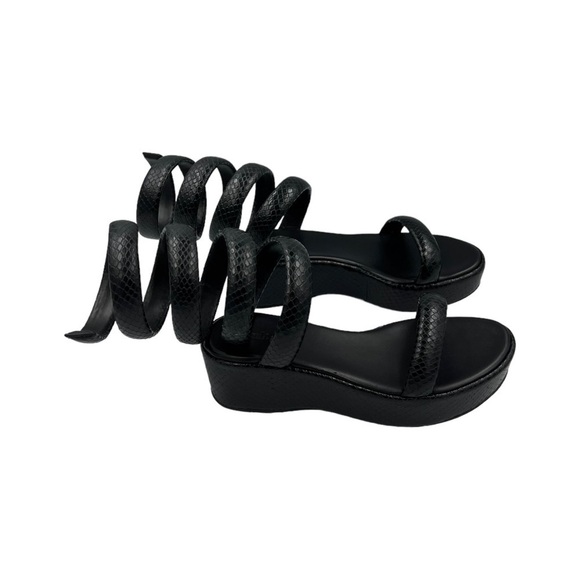 NWOT CULT GAIA Gabi Platform Sandals Black 5/35 - Picture 8 of 10
